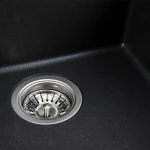 Гранітна мийка для кухні VALESO 4040 RUBA матовий моріон