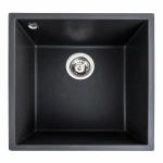 Гранітна мийка для кухні VALESO 4040 RUBA матовий моріон