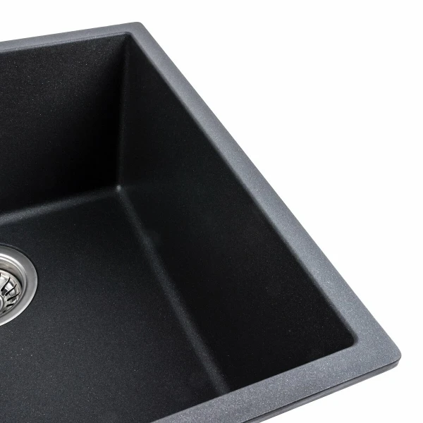 Гранітна мийка для кухні VALESO 4040 RUBA матовий моріон