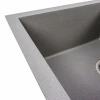 Гранітна мийка для кухні VALESO 7843 SOLID матовий Сірий металік