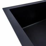 Гранітна мийка для кухні VALESO 7843 SOLID матовий Чорний