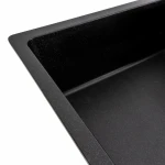 Гранітна мийка для кухні VALESO 7850 ROMA матова (чорний металік)