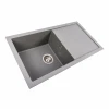 Гранітна мийка для кухні матовий мусон VALESO 7843 SOLID Сірий