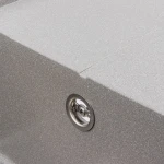Гранітна мийка для кухні VALESO 7843 SOLID матовий Сірий мусон