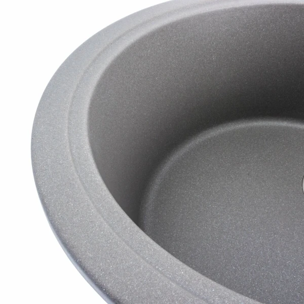 Гранітна мийка для кухні VALESO 5847 ONYX матова (сірий мусон)