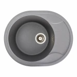 Гранітна мийка для кухні VALESO 5847 ONYX матова (сірий мусон)