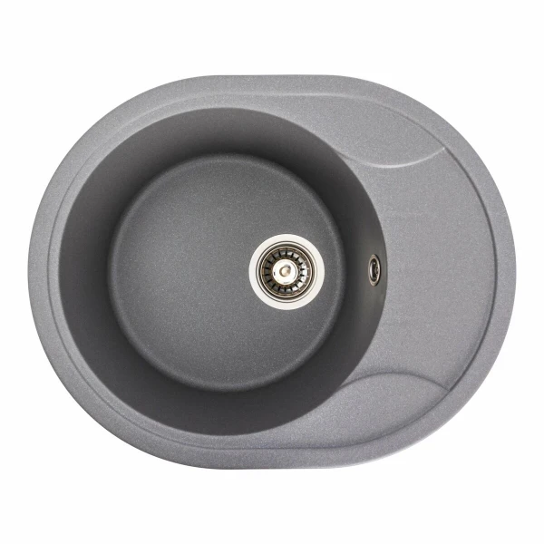 Гранітна мийка для кухні VALESO 5847 ONYX матова (сірий мусон)