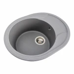 Гранітна мийка для кухні VALESO 5847 ONYX матова (сірий мусон)