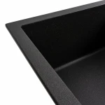 Гранітна мийка для кухні VALESO 6550 LOTOS матовий Моріон