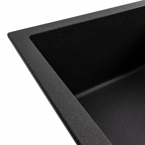 Гранітна мийка для кухні VALESO 6550 LOTOS матовий Моріон