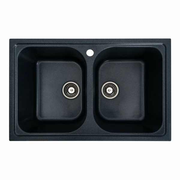 Гранітна мийка для кухні VALESO 7950 Equatoria матова Антрацит