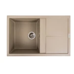 Гранітна мийка для кухні VALESO 7950 Selena матовий Титан