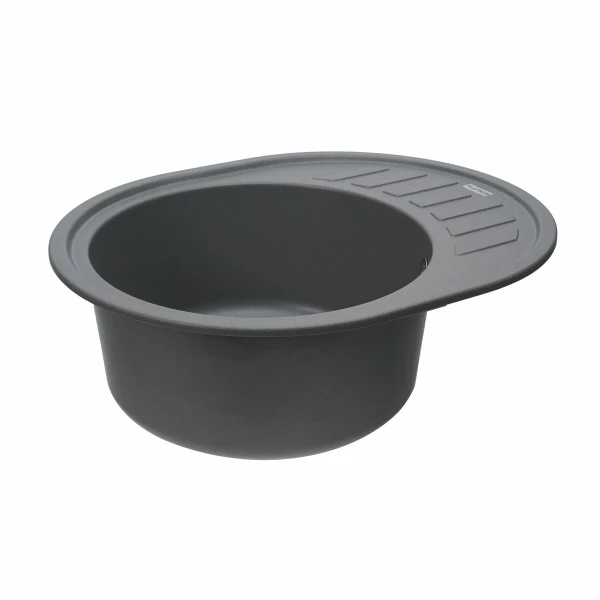 Гранітна мийка для кухні VALESO 6250 SOUL матова Сірий мусон