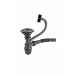 Сифон одинарный з верхнім переливом для моек из нержавеющей стали