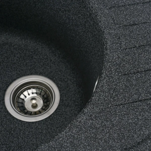 Гранітна мийка для кухні Platinum Графіт PLATINUM 6250 SOUL матова