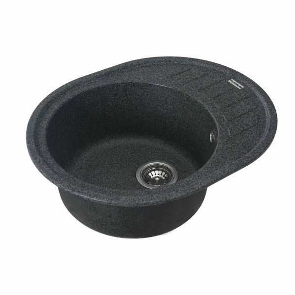 Гранітна мийка для кухні Platinum Графіт PLATINUM 6250 SOUL матова