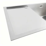 Кухонна мийка Platinum Handmade 78х50 отвір,квадратний сифон, 3,0/1,0 PLATINUM R нержавійка (один мм)