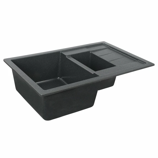 Гранітна мийка для кухні Platinum 7850W TOSKANA матова Антрацит