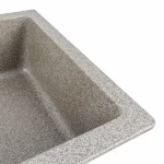 Гранітна мийка для кухні Platinum 7945 Paruana матова Сіра
