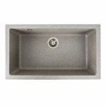 Гранітна мийка для кухні Platinum 7945 Paruana матова Сіра