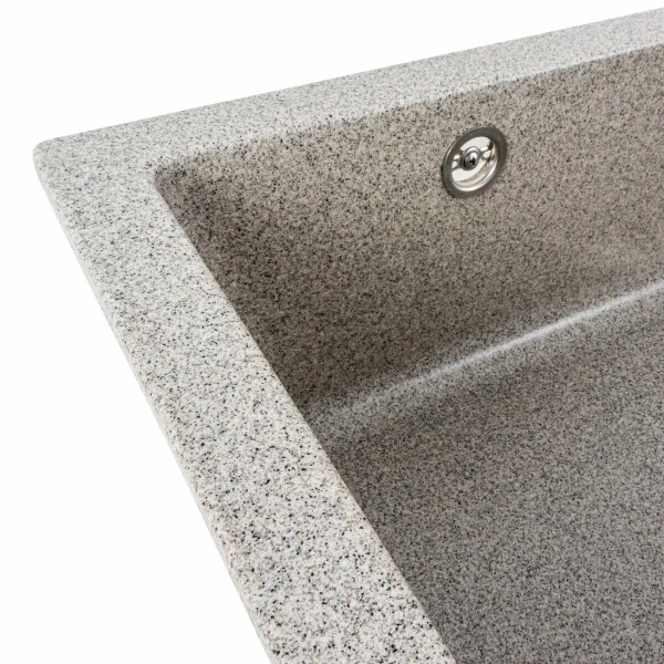 Гранітна мийка для кухні Platinum 7945 Paruana матова Сіра