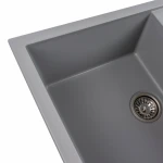 Гранітна мийка для кухні Platinum 7950 Selena матова Сірий металік