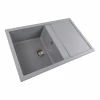 Гранітна мийка для кухні Platinum 7950 Selena матова Сірий металік