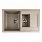 Гранітна мийка для кухні Platinum матовий PLATINUM 7850W TOSKANA Титан