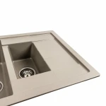 Гранітна мийка для кухні Platinum матовий PLATINUM 7850W TOSKANA Титан