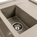 Гранітна мийка для кухні Platinum матовий PLATINUM 7850W TOSKANA Титан