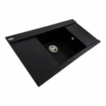 Гранітна мийка для кухні Platinum матовий PLATINUM 9651 ATLAS Чорний