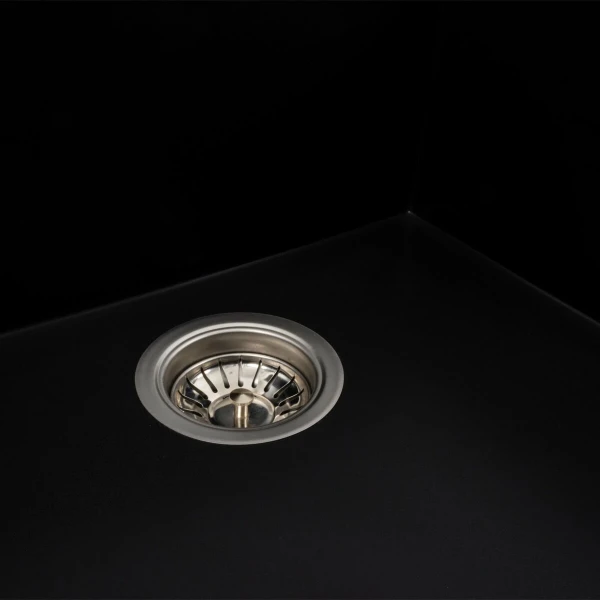 Гранітна мийка для кухні Platinum матовий PLATINUM 9651 ATLAS Чорний