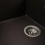 Гранітна мийка для кухні Platinum 6550 LOTOS матовий Гренадін