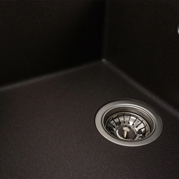 Гранітна мийка для кухні Platinum 6550 LOTOS матовий Гренадін