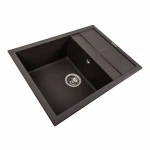 Гранітна мийка для кухні Platinum 6550 LOTOS матовий Гренадін