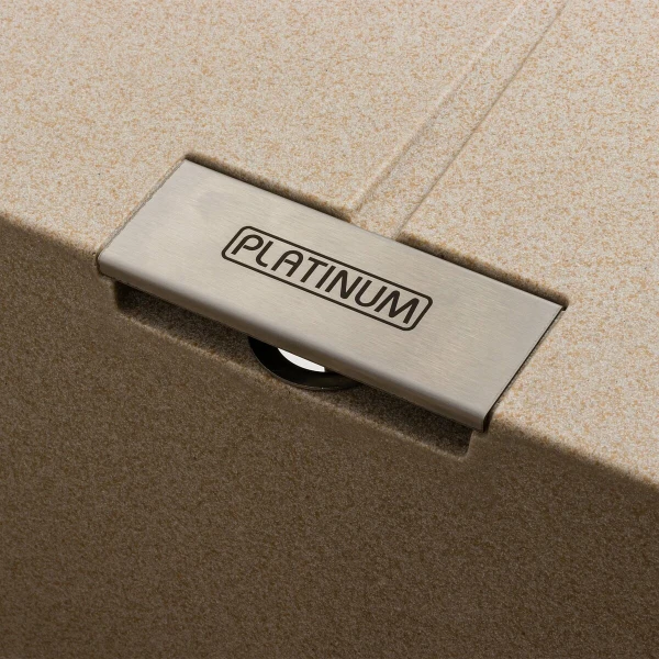 Гранітна мийка для кухні Platinum 6250 ZIRKONE матовий Сафарі