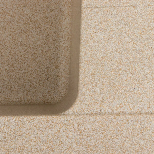 Гранітна мийка для кухні Platinum 6250 ZIRKONE матовий Сафарі