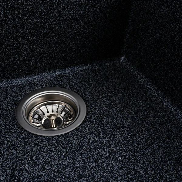 Гранітна мийка для кухні Platinum матовий Графіт PLATINUM 4040 RUBA