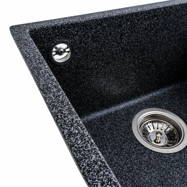Гранітна мийка для кухні Platinum матовий Графіт PLATINUM 4040 RUBA