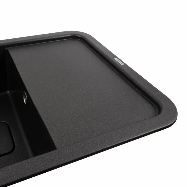 Гранітна мийка для кухні Platinum 7850 CUBE матовий Моріон