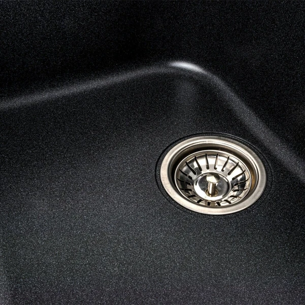 Гранітна мийка для кухні Platinum 7950 Equatoria матовий Карбон