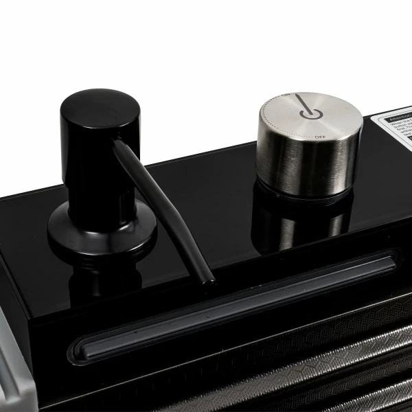 Кухонна мийка чорна Platinum Handmade "Водоспад" PLATINUM PVD 75×45М