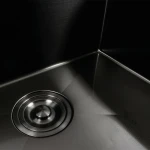 Кухонна мийка чорна Platinum Handmade PLATINUM PVD 78×46