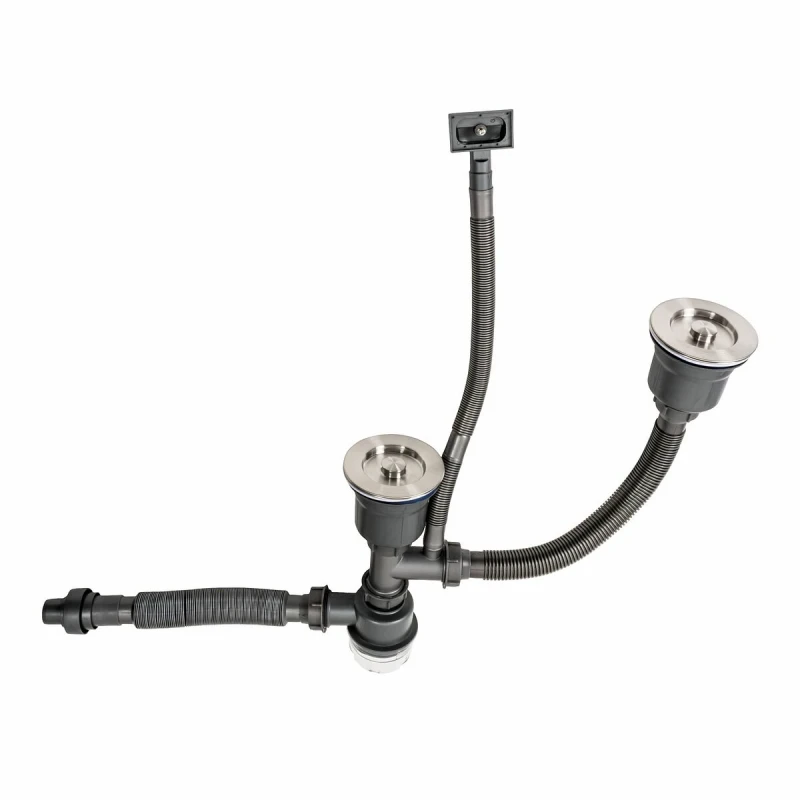 Сифон подвійний для мийок Handmade Platinum PLATINUM HB340