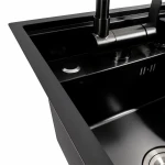 Кухонна мийка прихована чорна Platinum Handmade PLATINUM CM 40×50 PVD