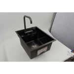 Кухонна мийка прихована чорна Platinum Handmade PLATINUM CM 40×50 PVD