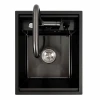 CM 40*50 Мийка прихована PVD чорна Platinum Handmade (змішувач в комплекті)