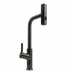 Кухонний змішувач з поворотним аератором VALESO TH37 PVD чорний