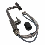 Кухонний змішувач з поворотним аератором VALESO TH37 PVD чорний