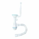 Сифон одинарний для гранітних мийок (білий) TM Valeso (арт. 610)